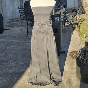 Elegant Green  Strapless Dress